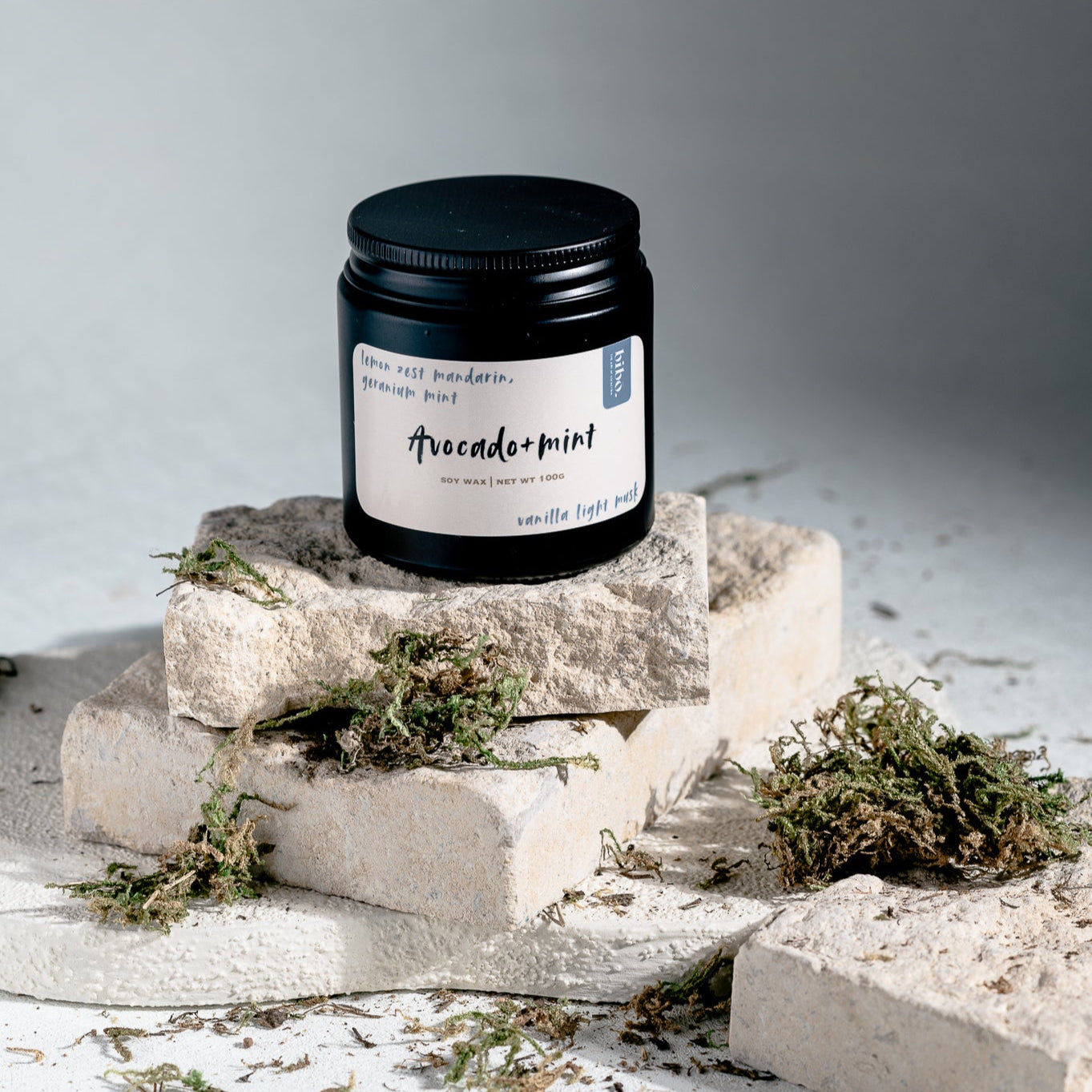 Avocado+mint Scented Candle