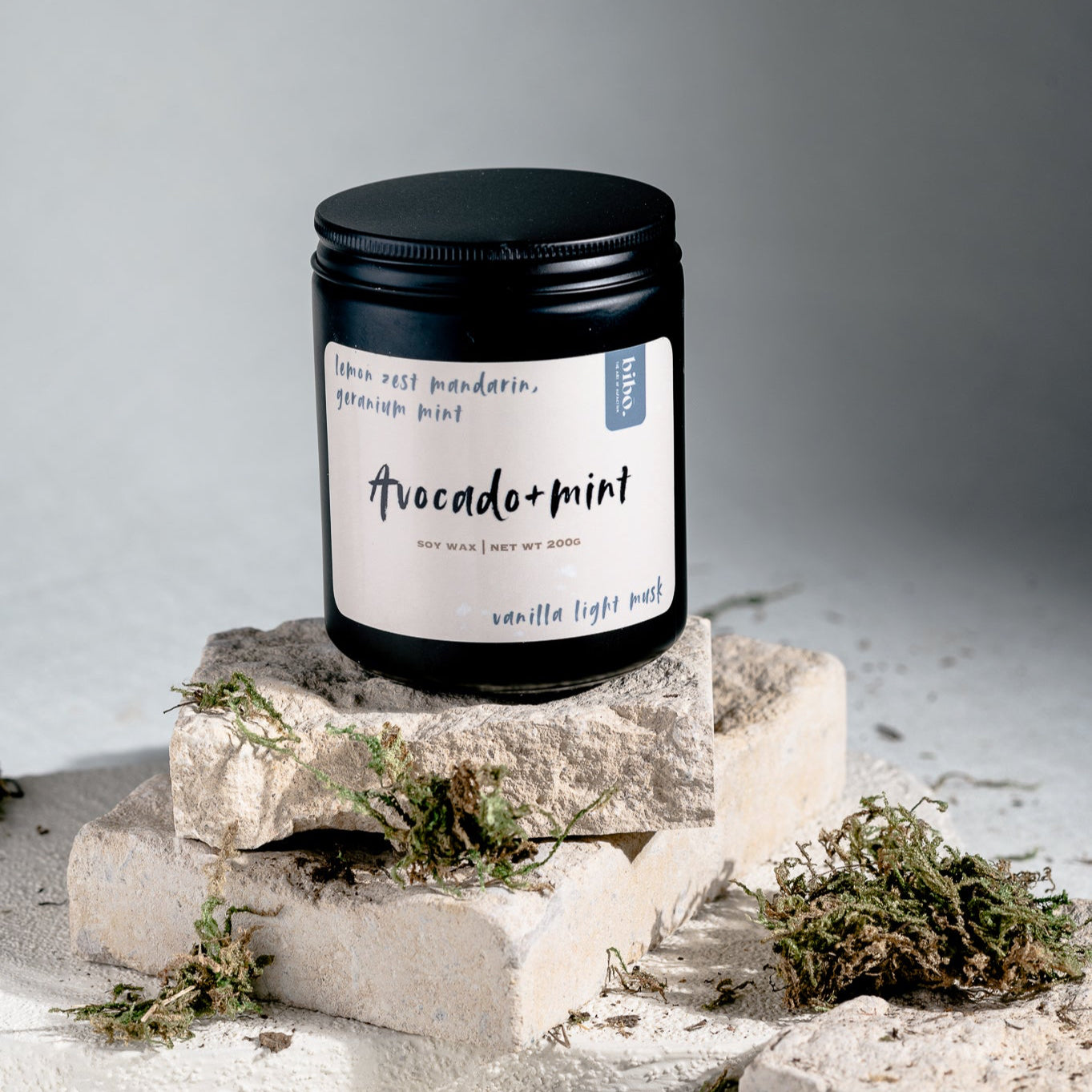 Avocado+mint Scented Candle