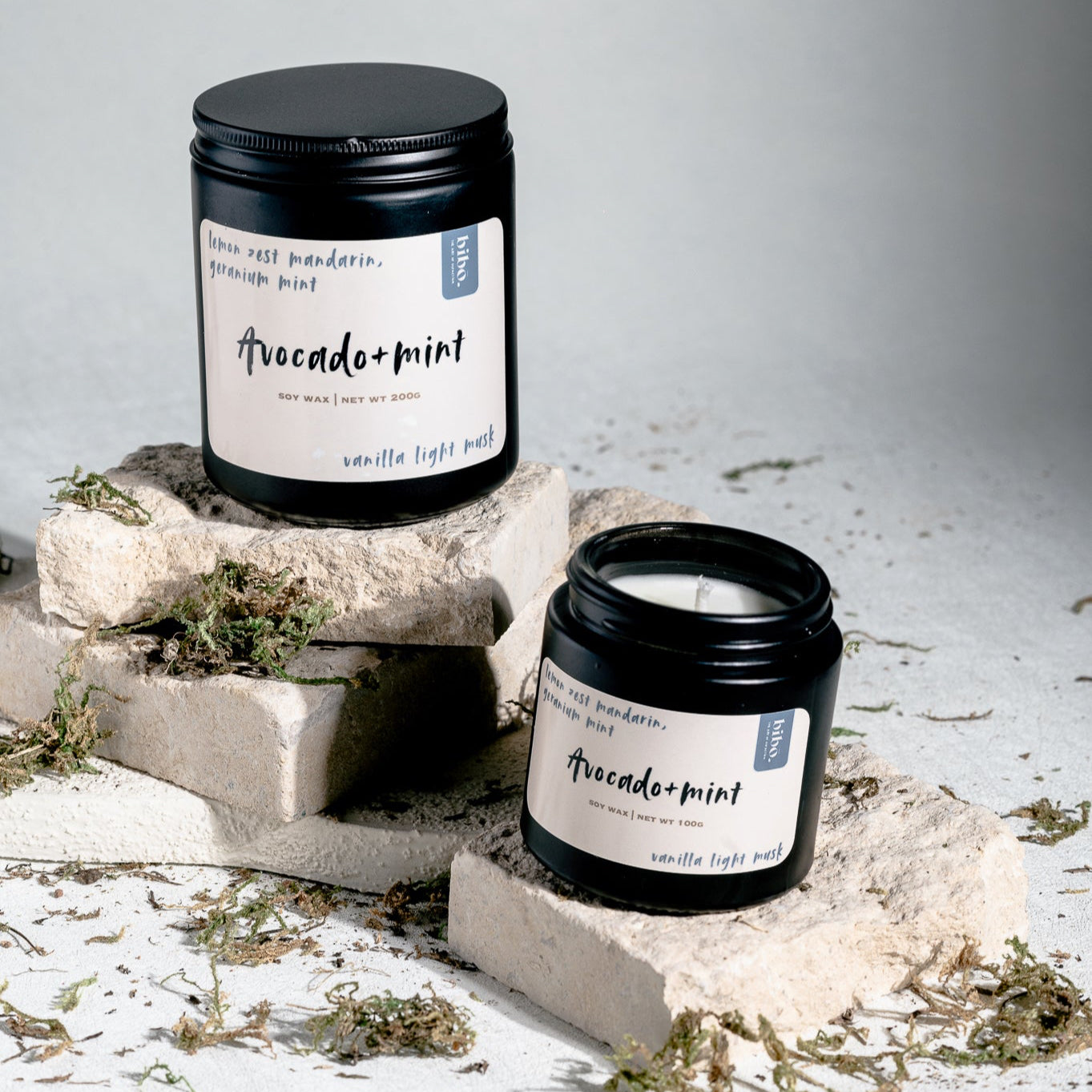 Avocado+mint Scented Candle